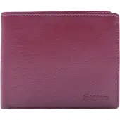 Esquire Cuir porte-monnaie RFID Classic Wallet Red rouge