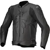 Alpinestars Dusk, veste en cuir ,Noir ,54