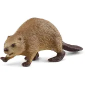 Schleich 14855 - Wild Life, Castor, rongeur, figurine d'animal