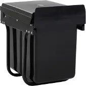 vidaXL Collecteur de déchets Soft-Close 20 L