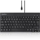 Perixx PERIBOARD-426 PERIBOARD-426, DE, filaire, USB Mini clavier à touches plates, noir