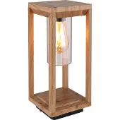 Globo Lighting Lampe d'extérieur en aluminium moulé sous pression aspect bois, 1x E27 LED