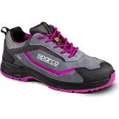 Sparco Chaussures de sécurité 07537GRFU Indy Danica ESD S1PS, gris/fuchsia, 39