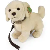 Rappa Chien en peluche golden retriever avec laisse de 25 cm, respectueux de l'environnement