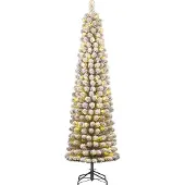 Black Box Arbre de Noël artificiel Charlton - 63x63x260 cm - PVC - Vert glacé