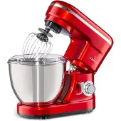 Klarstein Bella Mini batteur 1200 W 6 vitesses 4 litres inox fonction pulse