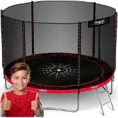 Neo-Sport Trampoline de jardin 6ft/183cm avec filet extérieur et échelle