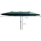 Akord Parasol De Jardin Tilia Vert 245X245X245