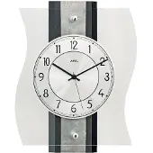 AMS 5538 Horloge murale radio-pilotée Horloge murale analogique radio-pilotée avec verre bombé