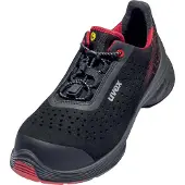 Uvex chaussures basses 1 G2 S1P noir, rouge largeur 14 Gr. 43