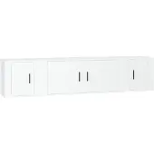 vidaXL Ensemble de meubles TV 3 pièces blanc en bois composite