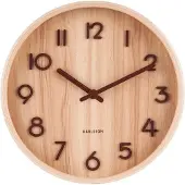 Karlsson - Horloge murale Pure Small - Noix