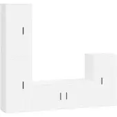 vidaXL Ensemble de 4 armoires TV blanc en bois composite