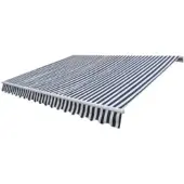 vidaXL Store banne motorisé 600 cm bleu/blanc
