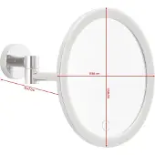 TESA 40613-00000-00 Kosmetikspiegel beleuchtet VISIOON LED silber