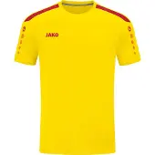 Jako Power Maillot manches courtes hommes - Jaune / Rouge