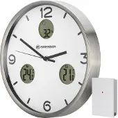 Bresser MyTime Io NX Horloge murale radio pilotée - blanc 8020211GYE000