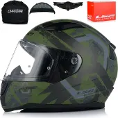 LS2 Helmets Casque intégral LS2 FF353 RAPID II Thunderbirds vert militaire mat taille XXL