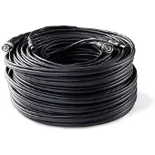 Nedis câble de sécurité CCTV - BNC / DC - 10.0 m - rond - PVC - noir - emballage carton
