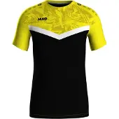 Jako T-Shirt fonctionnel citron vert / noir / blanc
