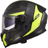 LS2 Casque intégral LS2 FF811 VECTOR II CARBON Grid Jaune Hi-Viz Matt taille XXS