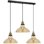ITALUX Lampe suspendue Hubert MDM-2381/3 GD+AMB
