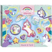 Totum Unicorn - Moulage en plâtre et peinture