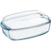 Pyrex Cocotte rectangulaire 6,5l avec couvercle