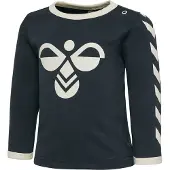 Hummel T-Shirt gris chiné / blanc