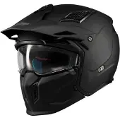 Mt Helmets Casque Helmets Streetfighter Sv S Pure à mentonnière amovible Noir XL Noir XL