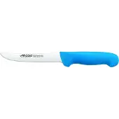 Arcos Couteau à désosser couleur - Prof 294523 en acier inoxydable Nitrum et mangue lame ergonomique bleue en polypropylène et 16 cm de lame, vitrine