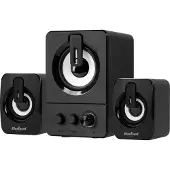 Rebel KOM1160 Ensemble d'enceintes 2.1 Comp CS-50, 6 W, noir