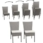 MCW Poly-Rattan Chaise -G19 (lot de 2)