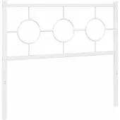 vidaXL Tête de lit de rechange en métal blanc 100 cm