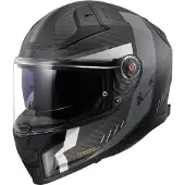 LS2 FF811 Vector II Carbon Grid Mat Noir Gris Casque Intégral Taille S