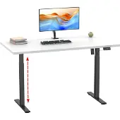 VCM Bureau réglable en hauteur | réglable en hauteur électrique stpless 71-120 cm | Computerisch Dimensions 110x80 | Table de bureau Lona