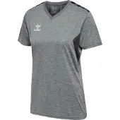 Hummel T-shirt fonctionnel 'Authentic' anthracite / gris chiné / blanc