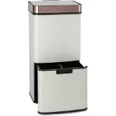 Klarstein Royal Trash Rose Gold Poubelle à capteur 72 L acier inoxydable or rose