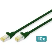 Digitus DK-1644-A-005-G Câble patch , cat. 6A, S/FTP, 0,5 m, vert, set