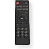 Nedis Télécommande de remplacement | Convient pour : RDIN3000BK / RDIN4000BK / RDIN5000BK / RDIN5005BK | Fixe | 1 unité | Transparent | Infrarouge | Noir