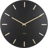 Karlsson - Charm horloge murale - Noir