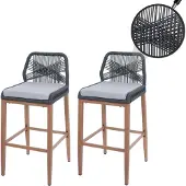 Mendler Tabouret de bar -O21 (lot de 2)