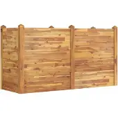 vidaXL Lit surélevé 160x60x84 cm en bois massif d'acacia