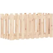 vidaXL Lit surélevé Design clôture à lattes 100x50x50 cm Pin massif