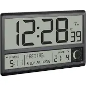 TFA-Dostmann TFA 60.4524.01 noir Horloge radiopilotée digitale XL