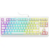 Hama Exodus 220 TKL Clavier de jeu USB QWERTZ Allemand Blanc