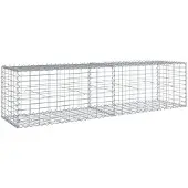 vidaXL Gabion avec couvercle 200x50x50 cm Fer galvanisé