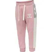 Hummel Pantalon 'Skye' gris chiné / rose ancienne / blanc