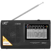LTC Radio portable Wilga noir FM Radio 10W 3.7V 1000mA Batterie 64cm Antenne télescopique