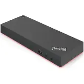 Lenovo 40AN0135EU station d'accueil Avec fil Thunderbolt 3 Noir, Rouge